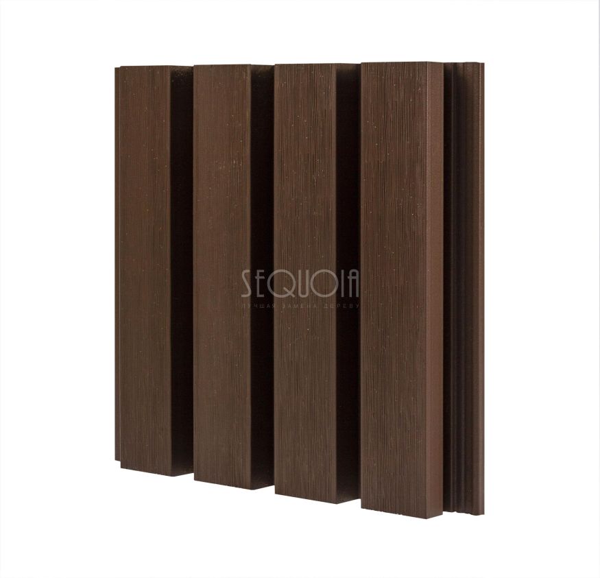 Доска фасадная SEQUOIA co-extrusion Коричневая купить в Адлере