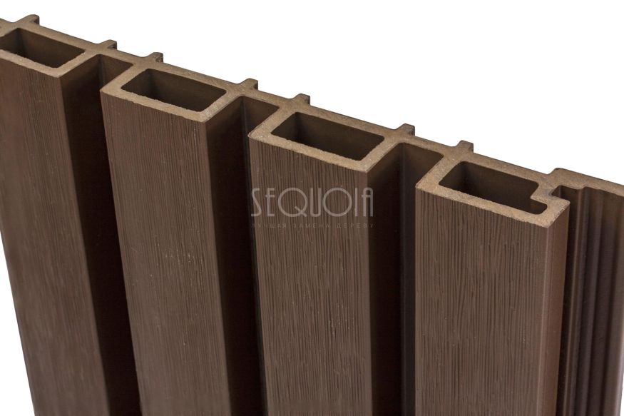 Доска фасадная SEQUOIA co-extrusion Коричневая купить в Адлере