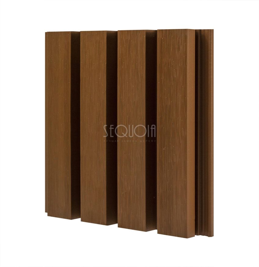 Доска фасадная SEQUOIA co-extrusion Светло-коричневая купить в Адлере