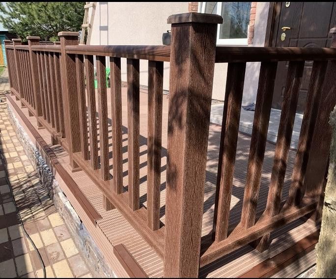Перила FAYNAG из ДПК WOOD Шоколад купить в Адлере