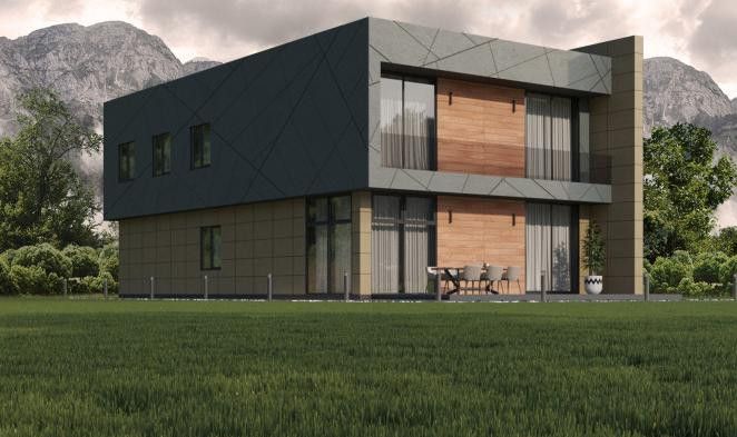 Фиброцементные панели Roofas COLOR Line Зеленый купить в Адлере