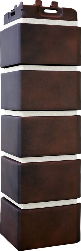 Угол наружный Grand Line, Клинкерный кирпич Design Plus, Кофе с белым швом купить в Адлере