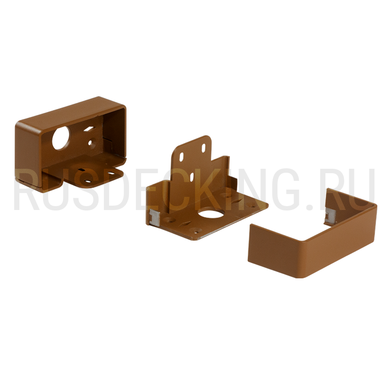Комплект крепления перил прямое RusDecking Unodeck Орех купить в Адлере