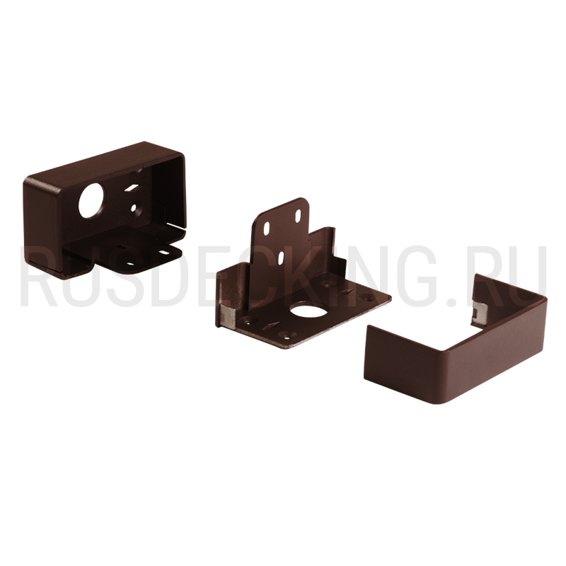 Комплект крепления перил прямое RusDecking Unodeck Венге купить в Адлере