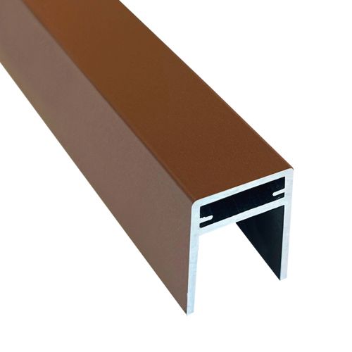 Алюминиевый П-профиль EasyDecking Коричневый купить в Адлере