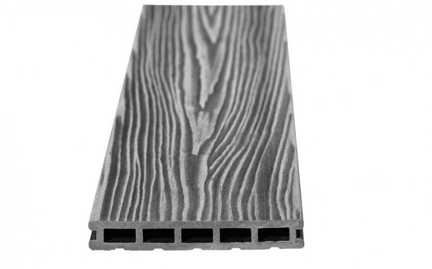 Террасная доска ДПК RusDecking Unodeck Mogano - Серый купить в Адлере