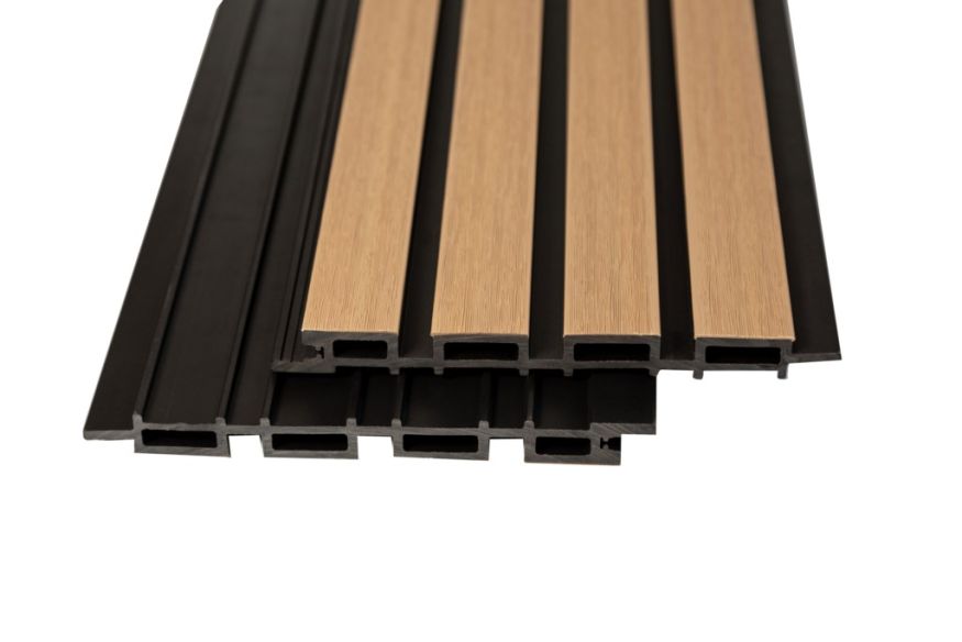 Реечная фасадная панель Ecodecking Скай Коэкструзия Бук купить в Адлере