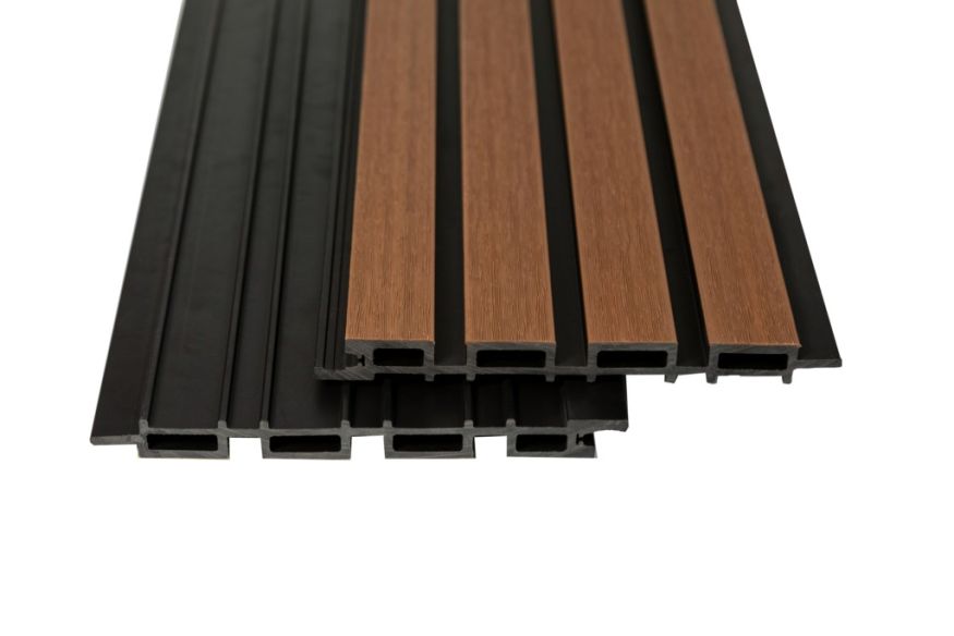 Реечная фасадная панель Ecodecking Скай Коэкструзия Тик купить в Адлере