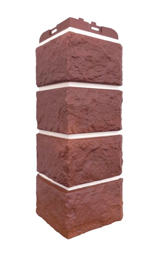 Угол наружный Grand Line, Колотый Камень Design Plus, Корица (белый шов) купить в Адлере