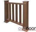 Ограждение из ДПК Outdoor Classic 3D STORM в коричневом миксе. купить в Адлере