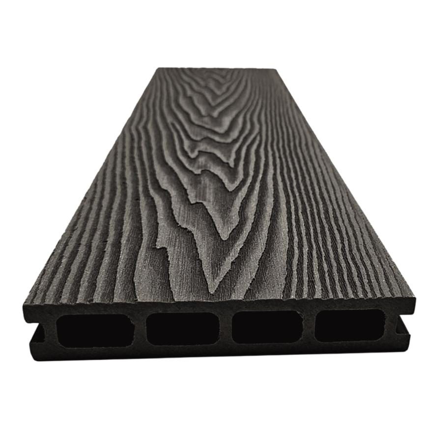 Террасная доска ДПК NanoWood 3D Double Антрацит купить в Адлере