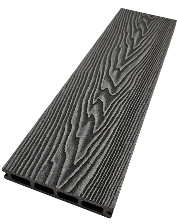 Террасная доска ДПК NanoWood 3D Double Антрацит купить в Адлере