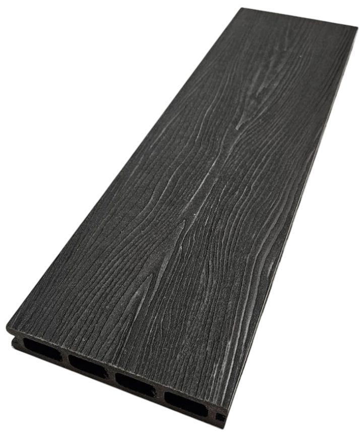 Террасная доска ДПК NanoWood 3D Double Антрацит купить в Адлере