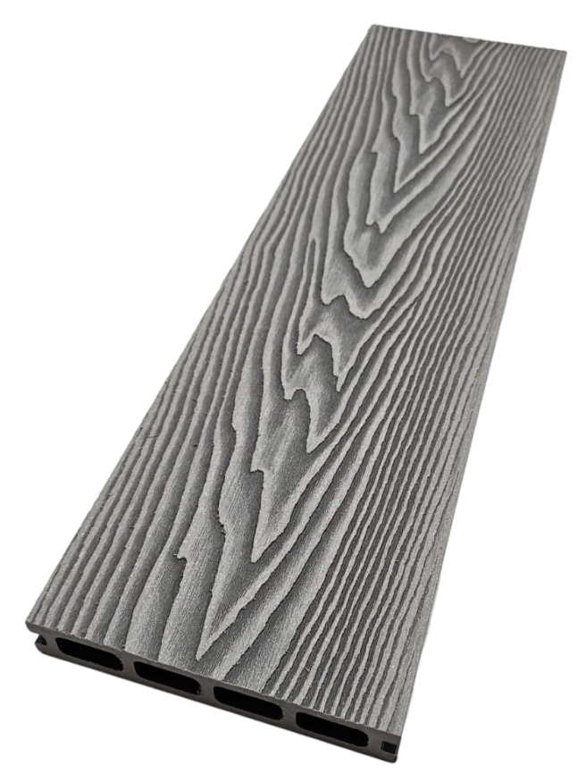 Террасная доска ДПК NanoWood 3D Double Серый купить в Адлере
