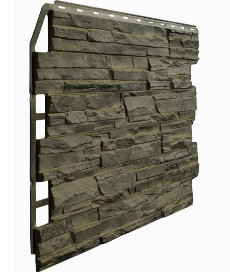 Фасадная панель Fineber, Скол 3D, Цвет Дымчатый купить в Адлере