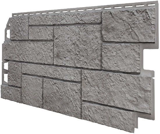 Фасадная панель VOX Sandstone (Сандстоун) светло-серого цвета купить в Адлере