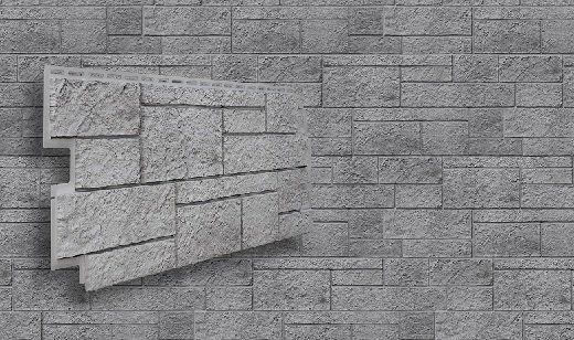 Фасадная панель VOX Sandstone (Сандстоун) светло-серого цвета купить в Адлере