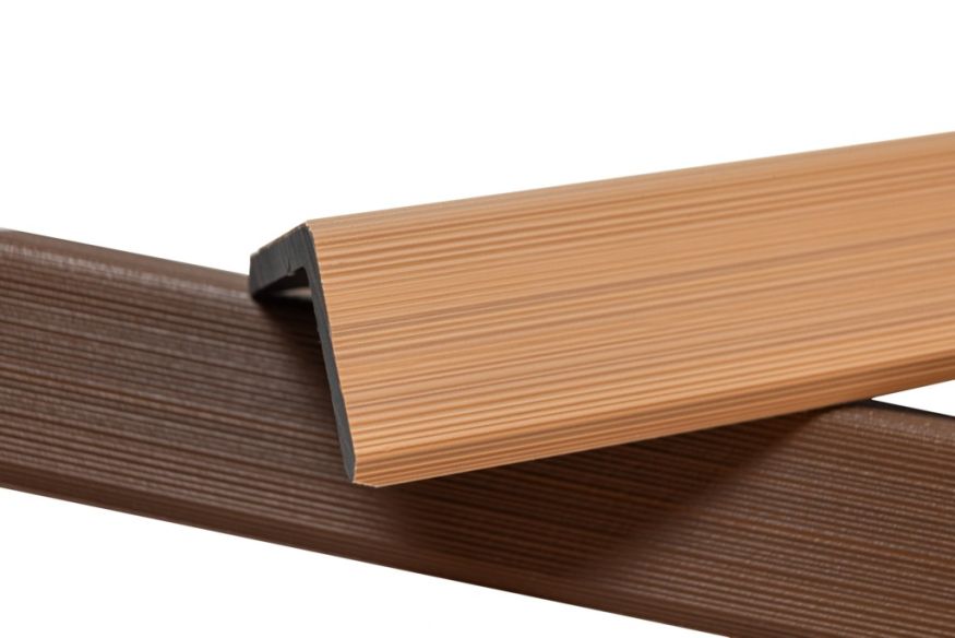 Уголок торцевой Ecodecking Скай коэкструзия Бук купить в Адлере