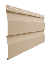 Виниловый сайдинг Docke, Корабельный брус D4.5D STANDARD, Крем-брюле