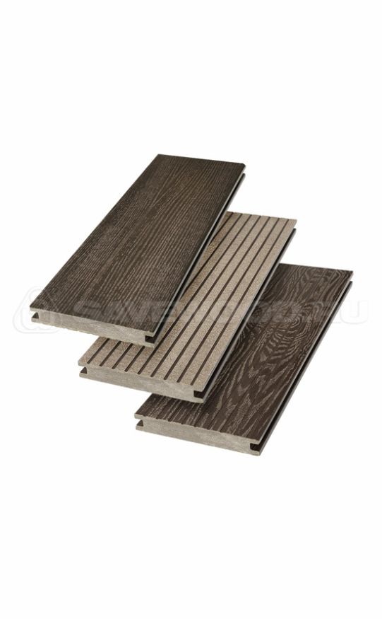 Террасная доска ДПК SaveWood, SW Fraxinus (R), Темно-коричневый купить в Адлере