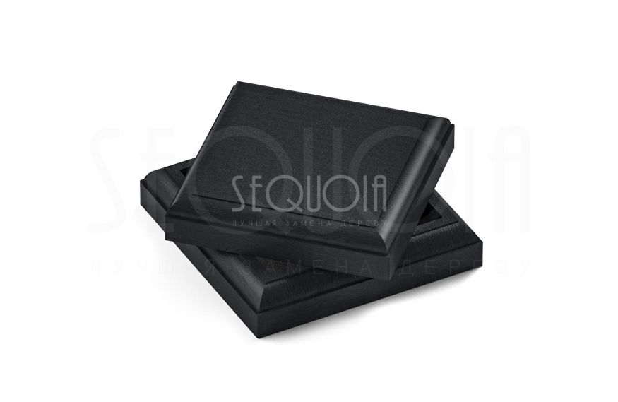 Комплект крышка и юбка для столба SEQUOIA BLACK купить в Адлере