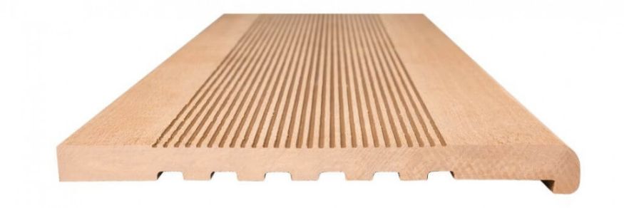 Ступени из ДПК NanoWood - Карамельные полнотелые купить в Адлере