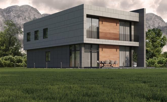 Фиброцементный сайдинг Roofas COLOR Line Светло-серый купить в Адлере