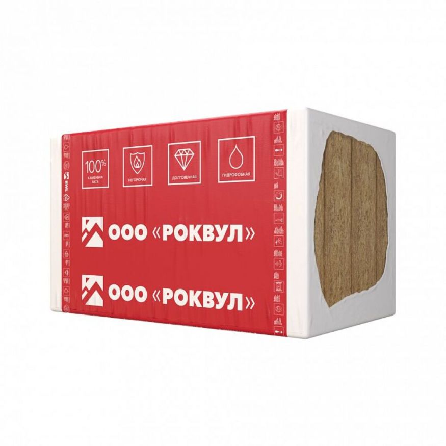 Утеплитель Rockwool ВЕНТИ БАТТС Д Оптима 150х600х1000/4шт/2.4м2/0.36м3 (16упак/палл) Rockwool купить в Адлере
