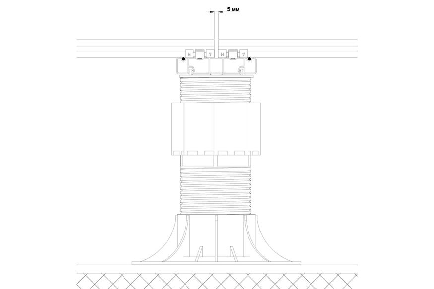 Лага Алюминий Holzhof HILST JOIST стыковочная SLIM MAX купить в Адлере