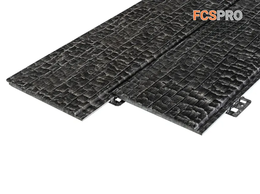 Фиброцементная панель FCSPRO Decor Wood Click Угольное купить в Адлере