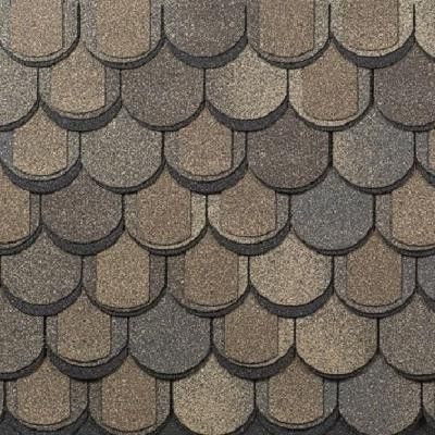Трехслойная ламинированная черепица Shinglas, Атлантика, цвет Мадейра купить в Адлере