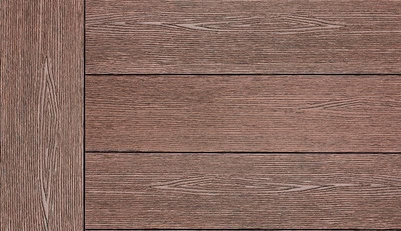 Террасная доска ДПК Outdoor 3D сплошная STORM/OCEAN BROWN коричневая смешанная купить в Адлере