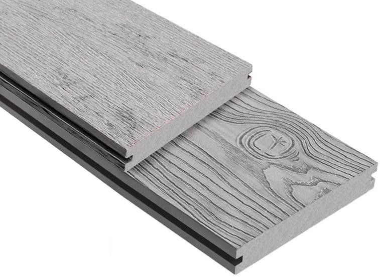 Террасная доска ДПК Outdoor 3D полнотелая STORM/OCEAN GREY, серый микс. купить в Адлере