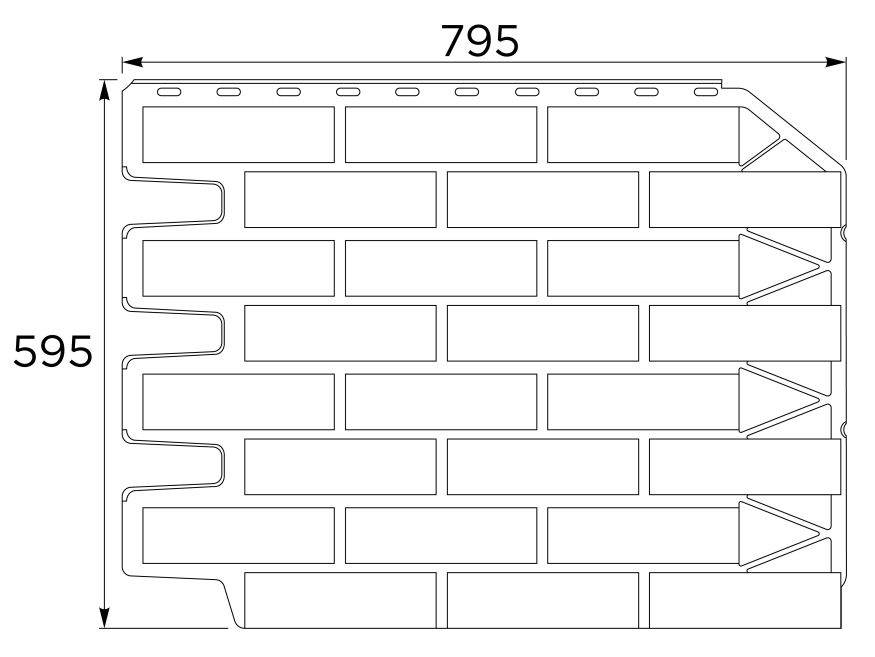 Фасадная панель FineBer, Баварский кирпич, Терракота купить в Адлере