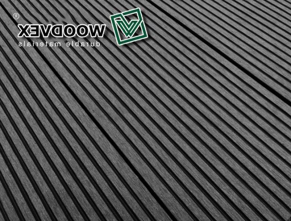 Террасная доска WOODVEX Select из ДПК в цвете Графит купить в Адлере
