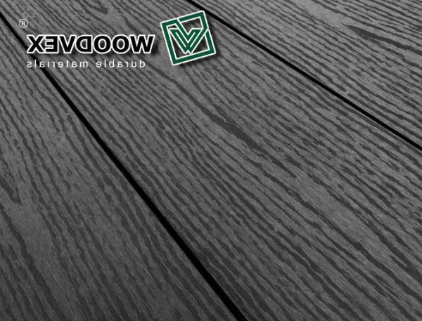 Террасная доска WOODVEX Select из ДПК в цвете Графит купить в Адлере